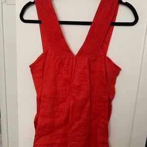 J. Crew red summer tank top